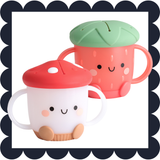 Itzy Snack Cup – Strawberry Silicone Snack Container