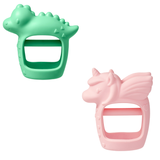 OUTLET – Bitzy Grip Mitt Developmental Teether – Dino