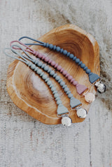 Sweetie Strap™ Silicone Pacifier Clip – Rosewood Beaded Design