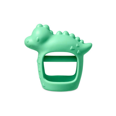 OUTLET ā Bitzy Grip Mitt Developmental Teether ā Dino