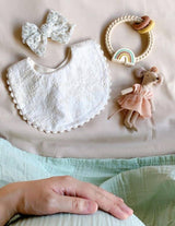 Ritzy Rattle™ Silicone Teether Rattles: Highland Cow