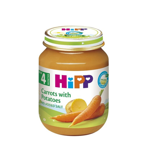 HiPP Carrots With Potatoes Puree 125G (4000) (EXP:03/31/26)