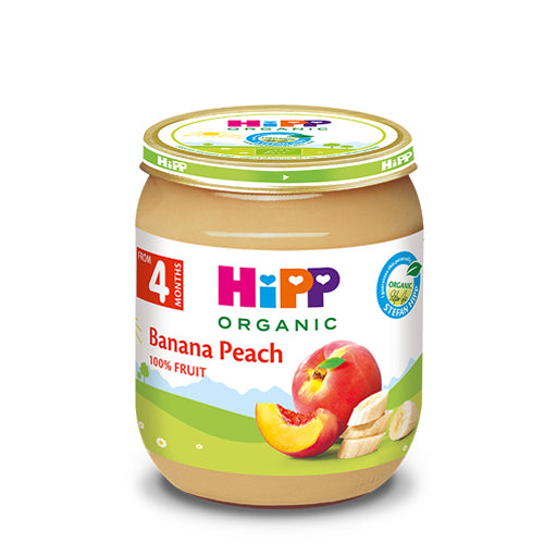 HiPP Banana And Peach Puree 125G (4396) (EXP:10/31/26)