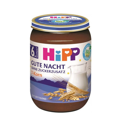 HiPP 7 Grains Porridge With Milk Blank Puree 190G (5516) (EXP: 05/31/26)