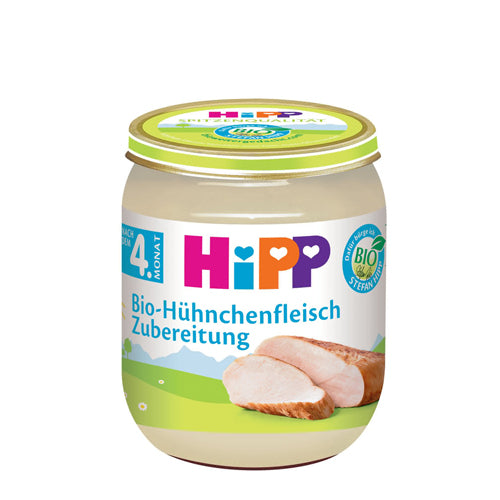 HiPP Chicken Preparation Puree 125g (6020) (EXP:09/01/26)