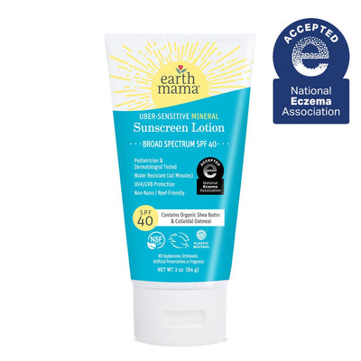Earth Mama Uber-Sensitive Mineral Sunscreen Lotion SPF 40
