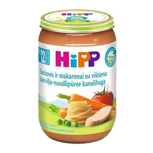 HiPP Vegetables and Pasta with Chicken Puree 220g (6803) (EXP:03/31/27)
