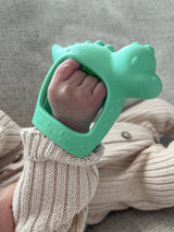 OUTLET – Bitzy Grip Mitt Developmental Teether – Dino