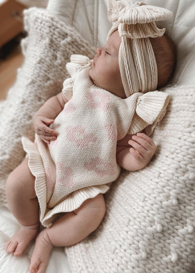 Floral Frills Baby Romper
