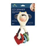 Itzy Spinne Rattle Cow Sensory Toy & Teether – Multi-Activity Baby Toy