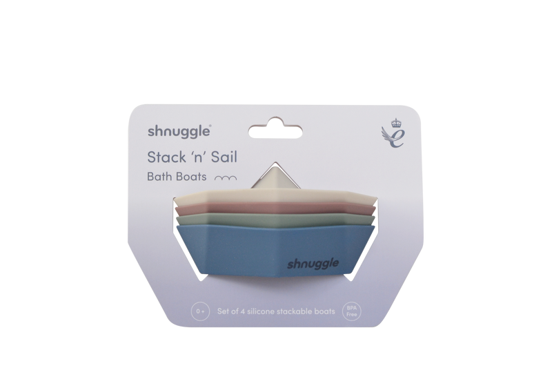 Shnuggle Stack and Sail Bath Boat Toys