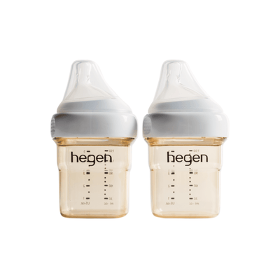 Hegen PCTO⢠150ml/5oz Feeding Bottle PPSU 2-Pack with 2 x Slow Flow Nipple (1 to 3 months)