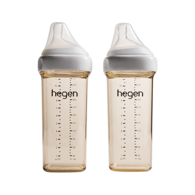 Hegen PCTO⢠330ml/11oz Feeding Bottle PPSU, 2-Pack with 2 x Fast Flow Nipple (6 months and beyond)