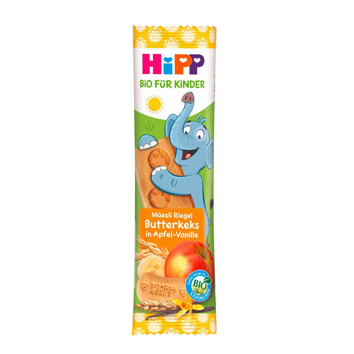 HiPP Elephant Muesli Bar Butter Biscuit in Apple-Vanilla 20 g (PL31367)(EXP:02/13/26)
