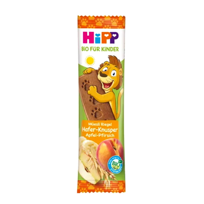 HiPP Lion Muesli Bar Crispy Oats Apple Peach 20 g (PL31366) (EXP:01/14/26)