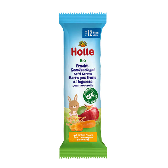 Holle Organic Fruit and Vegetable Bar Apple-Carrot 25g (157701) (EXP:02/29/26)
