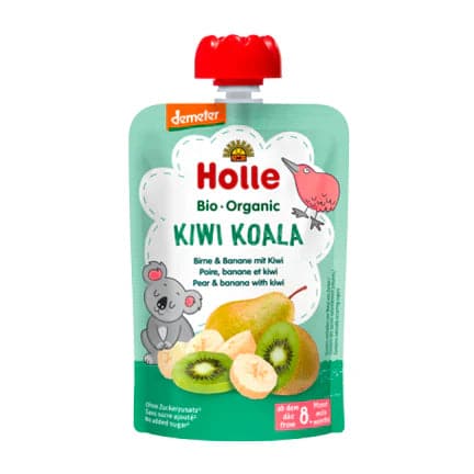 Holle Kiwi Koala – Pouch Pear & Banana With Kiwi 100 g (EXP:09/01/26)