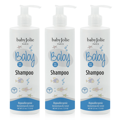 Baby Jolie Tear-Free Baby Shampoo ā 3 Pack (7.5 oz / 221 ml Each)