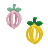Bitzy Biter™ Teething Ball – Pink Lemonade Silicone Baby Teether