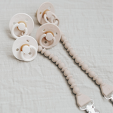 *NEW SIZE* Itzy Soother™ Natural Rubber Paci Sets: Blossom + Rosewood 6-18 M