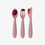 Happy Utensils – Spoon, Fork, and Safe Knife Set for Toddlers and Preschoolers