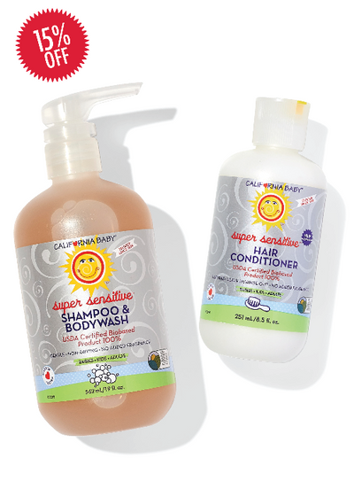 California Baby Sensitive Shampoo & Conditioner Set
