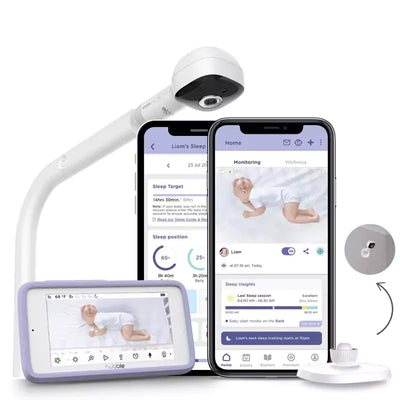 Hubble SkyVision AI Pro ā Advanced AI Smart Baby Monitor with Crib & Desk Mounts
