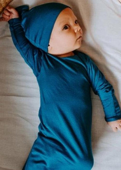 Harbor Blue Knotted Gown