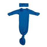Harbor Blue Knotted Gown - Euromallusa