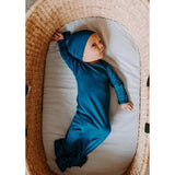 Harbor Blue Knotted Gown - Euromallusa