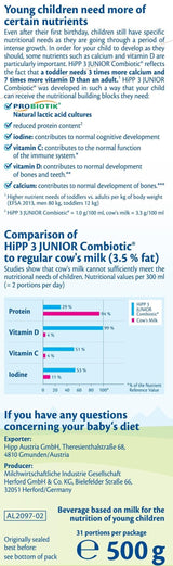 HiPP 3 Junior Combiotic (500g) - Euromallusa