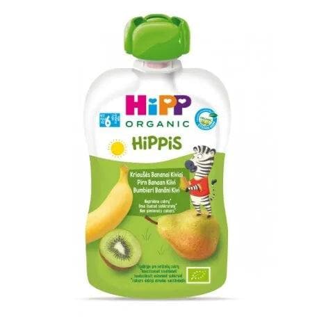 HiPP Hippis Kiwi In Pear Banana Puree 100G (8527) - Euromallusa