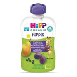 HiPP Hippis Plum Blackcurrant In Pear Puree 100G (8526) - Euromallusa