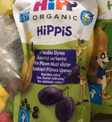 HiPP Hippis Plum Blackcurrant In Pear Puree 100G (8526) - Euromallusa