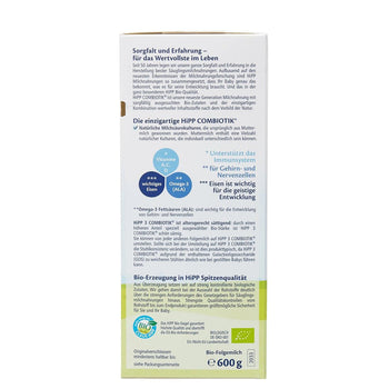 HiPP Stage 3 Organic Combiotic Formula (600g) - German - Euromallusa