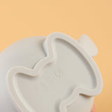 No Spill Sippy Silicone Cup with Straw (GREY) - Euromallusa