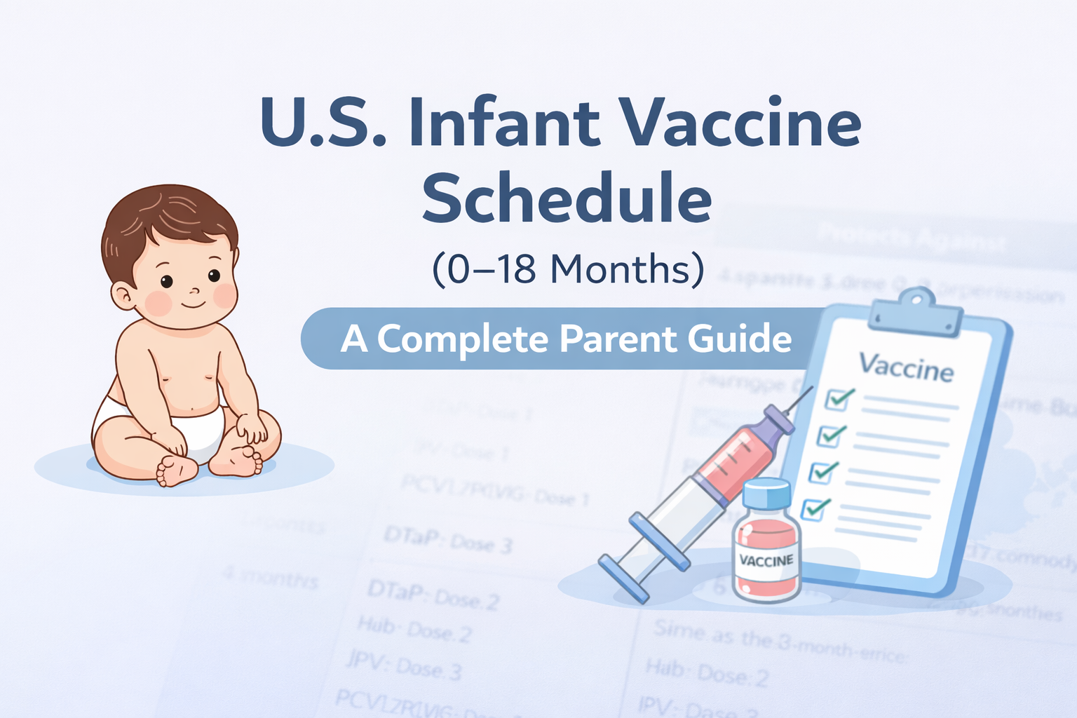 U.S. Infant Vaccine Schedule (0–18 Months): A Complete Parent Guide