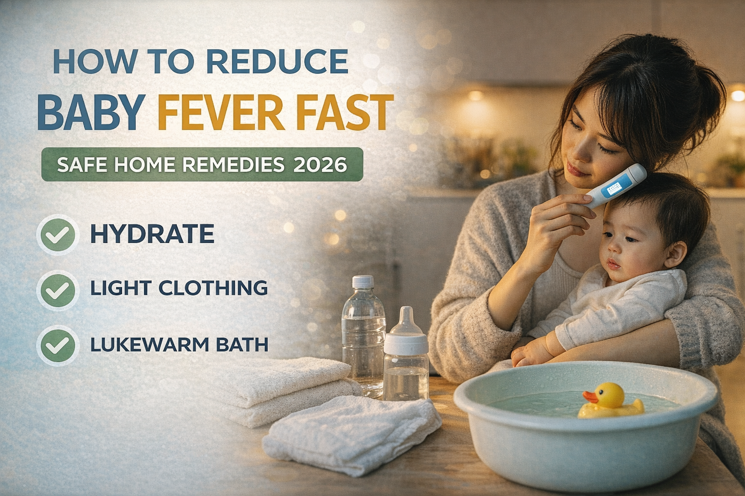 How to Reduce Baby Fever Fast (Safe Home Remedies Guide 2026)
