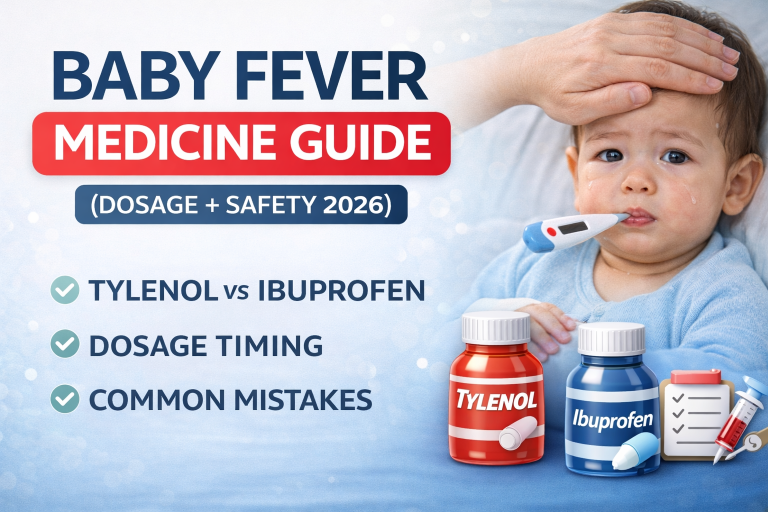 Baby Fever Medicine Guide (Dosage + Safety 2026)