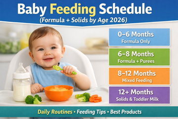 Baby Feeding Schedule (Formula + Solids by Age 2026)