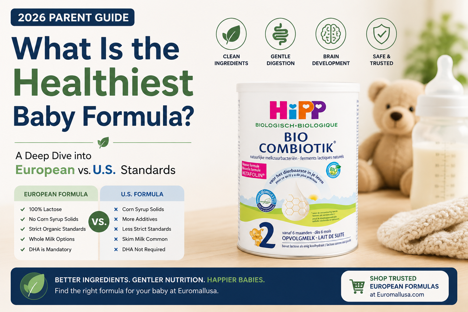 What Is the Healthiest Baby Formula? (2026 Parent Guide)