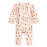 Apple Park Bamboo Blend Ruffle Zip Footie - Wild At Heart