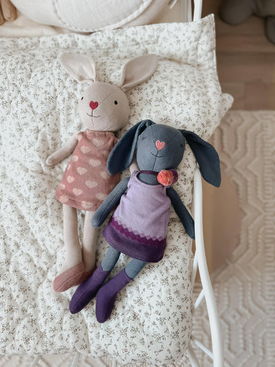 Apple Park Knit Bunny Plush - Lila