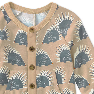 Apple Park Bamboo Blend Kangaroo Romper - Chill Quill