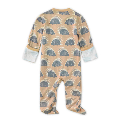 Apple Park Bamboo Blend Zip Footie - Chill Quill