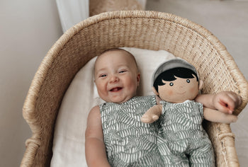 Apple Park Doll Coverall - Zebra Print