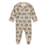 Apple Park Bamboo Blend Zip Footie - Chill Quill