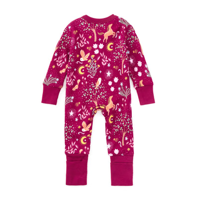 Apple Park Bamboo Blend Convertible Coverall - Woodland Dreams