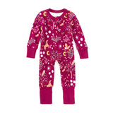 Apple Park Bamboo Blend Convertible Coverall - Woodland Dreams