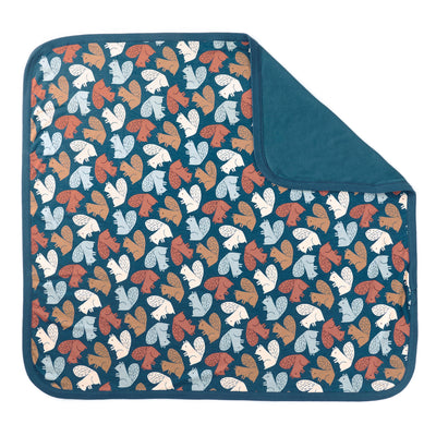 Apple Park Bamboo Blend 2-ply Receiving Blanket - Squirrel Scurry